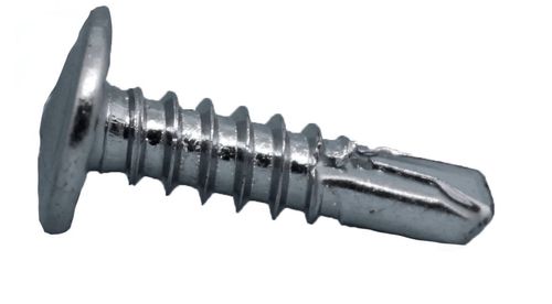 Parafuso 4,2 x 13MM Flangeado Cromado Ponta Broncante  Pacote com 100 Unidades